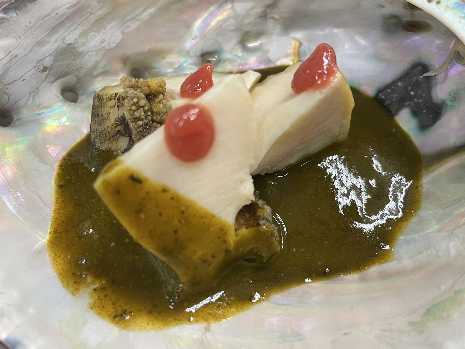 柔らか鮑の肝ソース懐石お料理